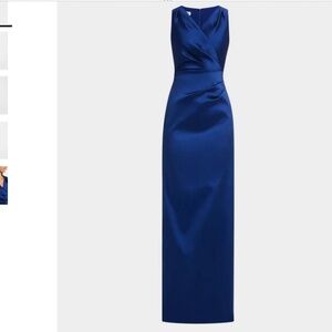 Teri Jon Mikado dress Saphire size 10